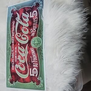 Vintage Coca-Cola Holiday Tin Sign